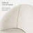 Modern Boucle Upholstered Swivel Vanity Stool with Rounded Back