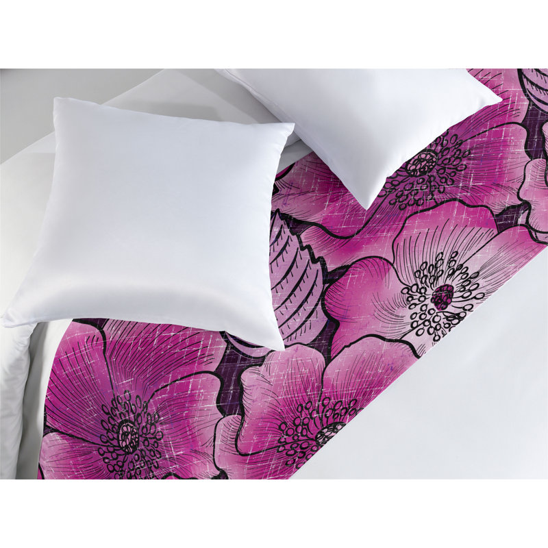 Foulard de lit Ambesonne Poppy, Très grand lit