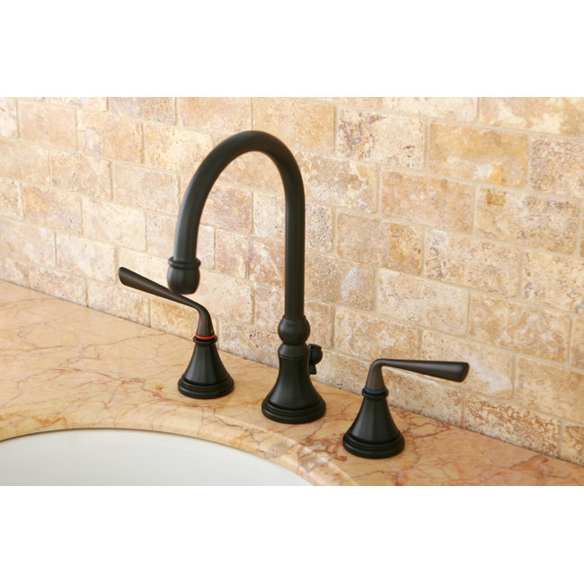 Robinet de salle de bain espacé Kingston, Bronze huilé