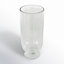 Porte-bougie nervuré en verre Perry and Grey