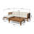 Ensemble de conversation modulaire avec coussins 4 pièces Gislaine-1875083667