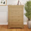 Joulon 8 Drawer Chest of Drawers. Solid Wood. Oak Top. Fully Assembled.-1660254633