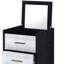 Armoire à bijoux noire, argentée et dorée