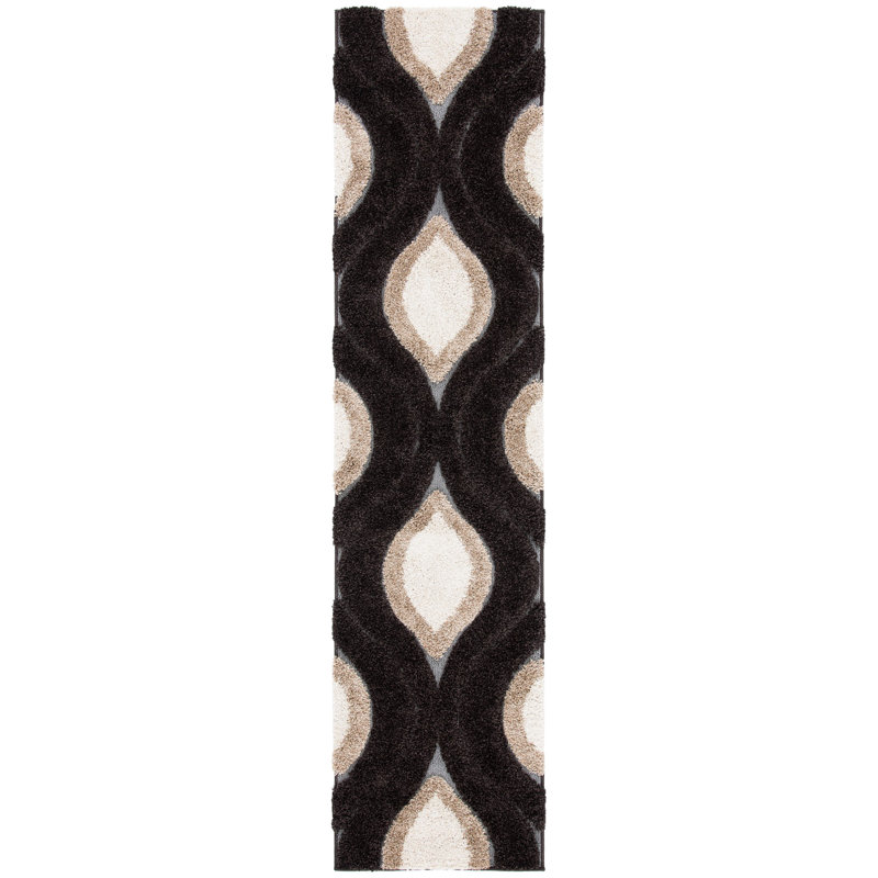 Altura Shag Performance Geometric Rug, Runner 2'3" x 9'