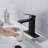 Pop - Up Drain And Single Handle Bathroom Faucet  Overflow , Matte Black Stainless, Splash Water Flow Sink In Black, Corrosion Design-121628520