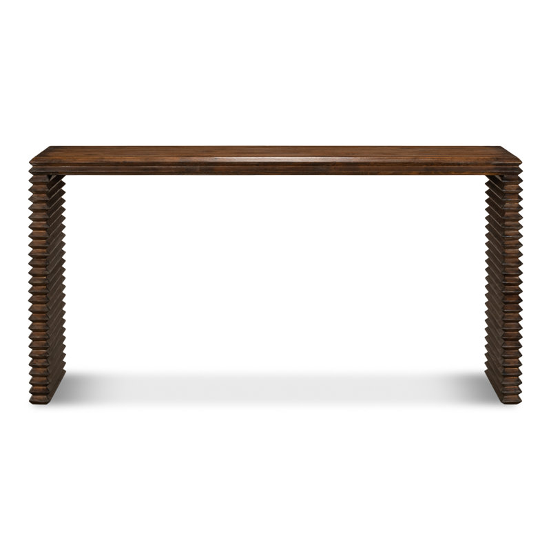 Stacked 63'' W Solid Wood Console Table
