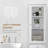 kleankin Storage Cabinet Tower with Multiple Shelves & Drawer, White
