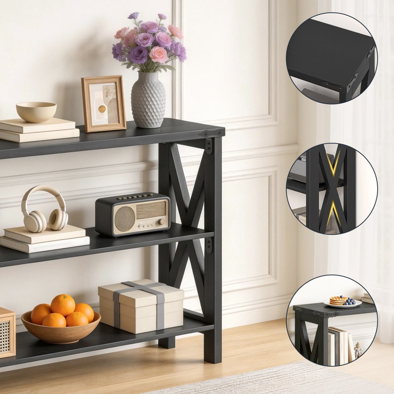 47.2" Console Table with Shelves
