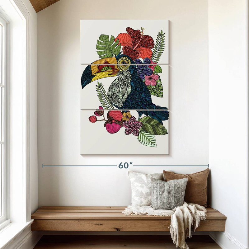 Brampt Tucan, 50" H x 32" W