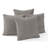 Decorative Compression Light Gray Corduroy Square Throw Pillow Covers With Inserts-113417192