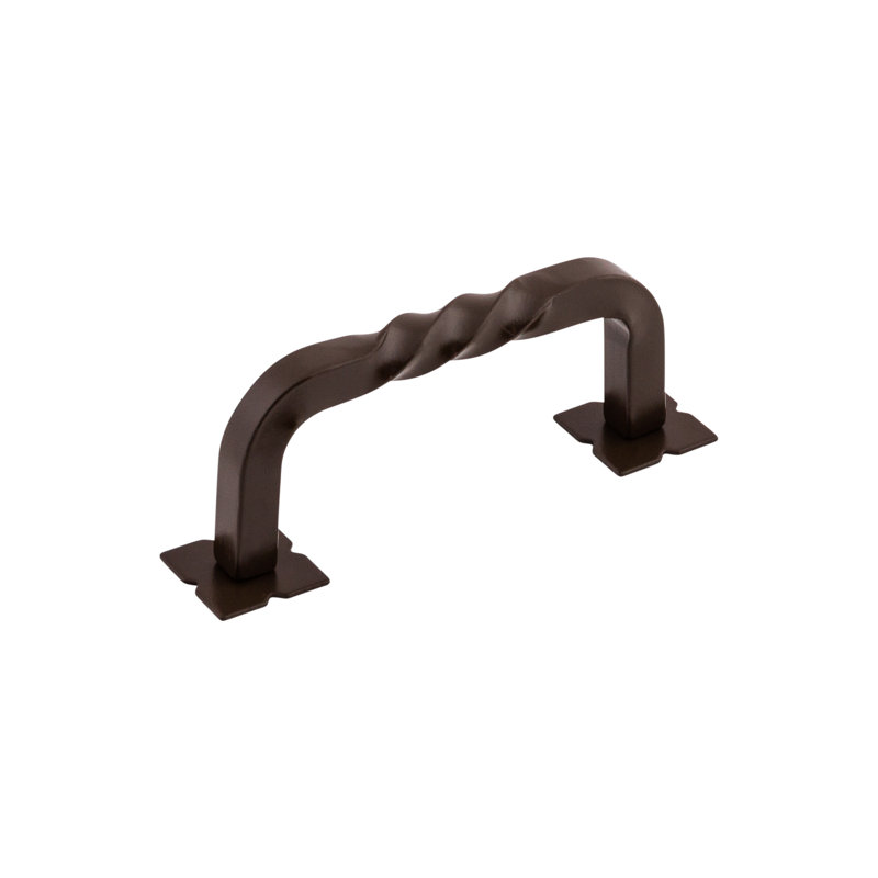 Square Twist Bar pull, Oiled Rubbed Bronze, 3" Center to Center
