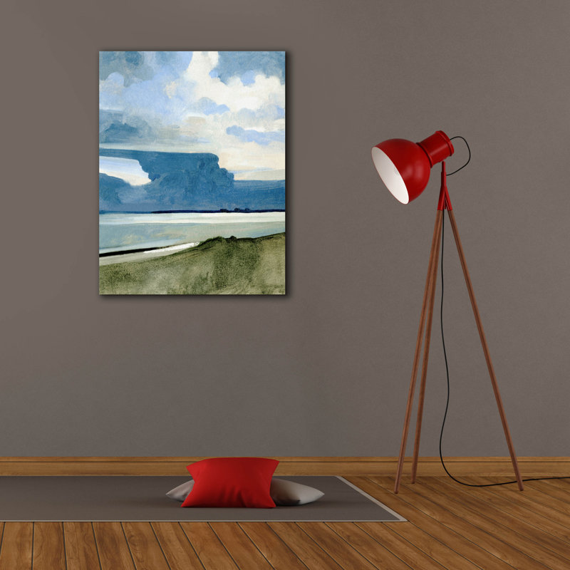  «Ocean View Beach 3» par Emma Caroline, art mural sur toile, 26 po x 34 po, H 34 po x l 26 po
