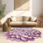 Tapis rose à motif de fleurs Ayalur-1161021564