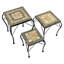 BRAVA 3 Piece Low SQUARE Plantstand Set
