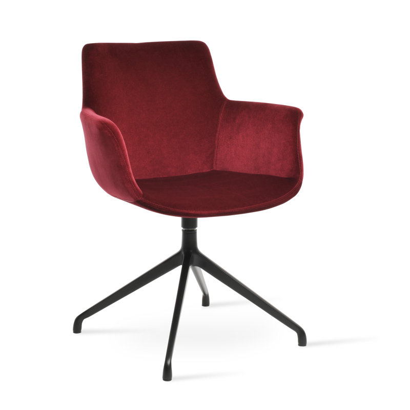 Fauteuil Bottega, Cerisier, Noir