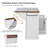 Lunara Kitchen Island with Drop Leaf, 4 Doors, 3 Drawers, and Adjustable Shelves-820114265