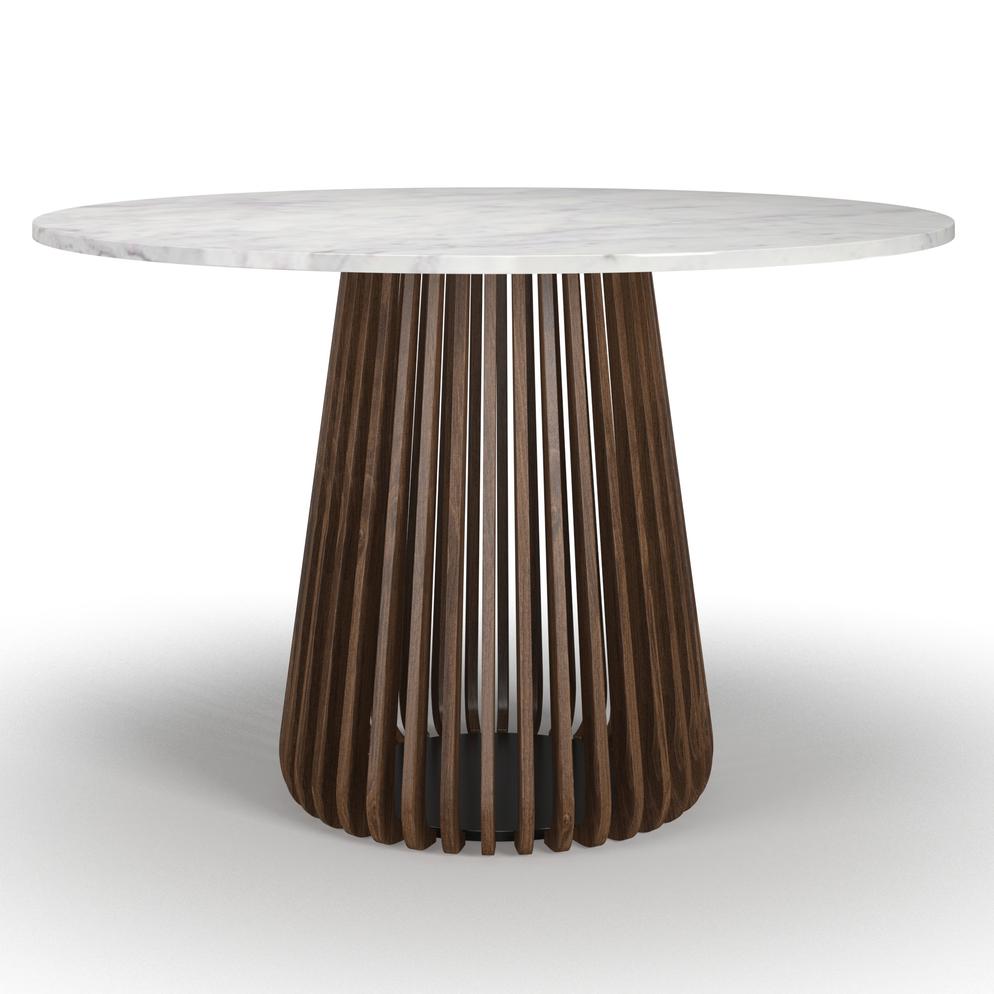 AllModern Kendall Solid Wood & Marble Dining Table & Reviews | Wayfair