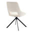 Chaise de bureau pivotante en lin sans accoudoirs Jameliah