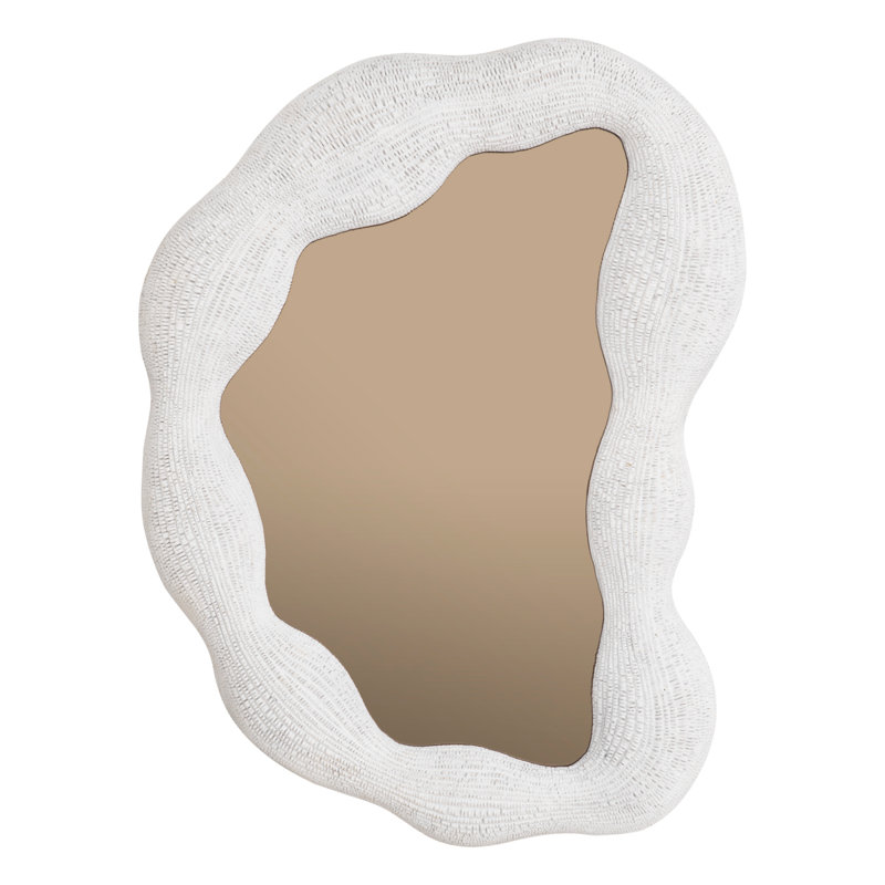 Genta Asymmetrical Fiber Resin Wall Mirror