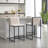 Counter Height Upholstered Linen Bar Stools Set of 2-107881447