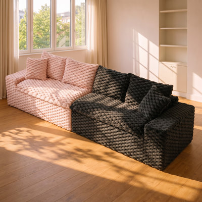Canapé multifonctionnel en polyester 4 places l 120,08 po x P 35,43 po x H 36,22 po Turtle