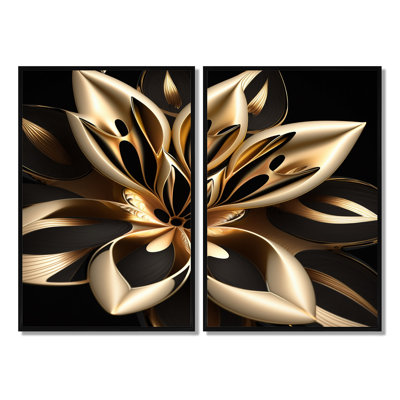 «Glamourous Lily On Black III - Large Lily», art mural