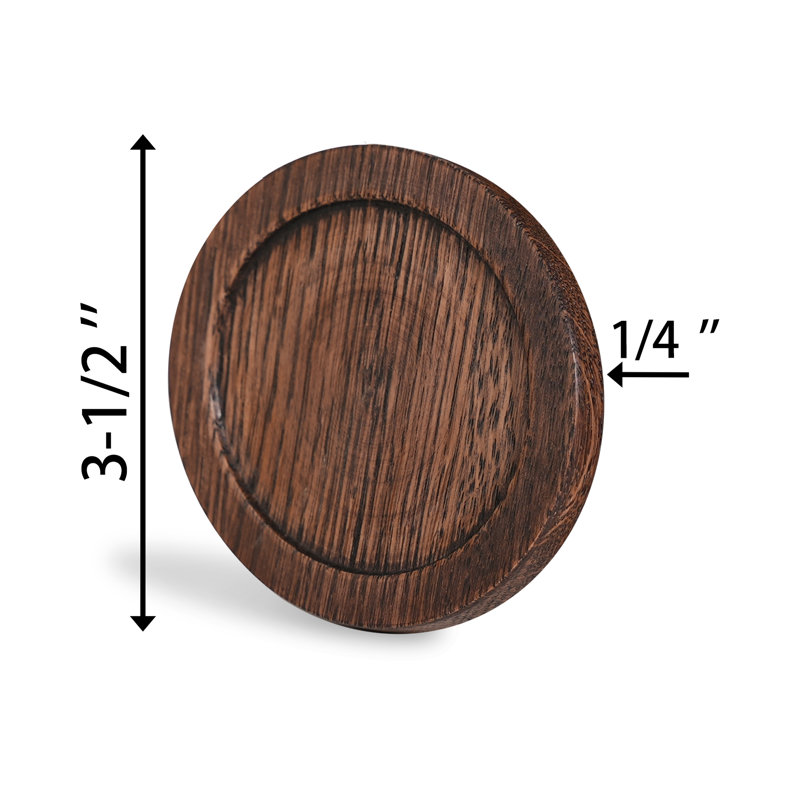 Consdan Cup Coasters, for Drinks, États-Unis, bois franc, tasse en bois, Chêne antique
