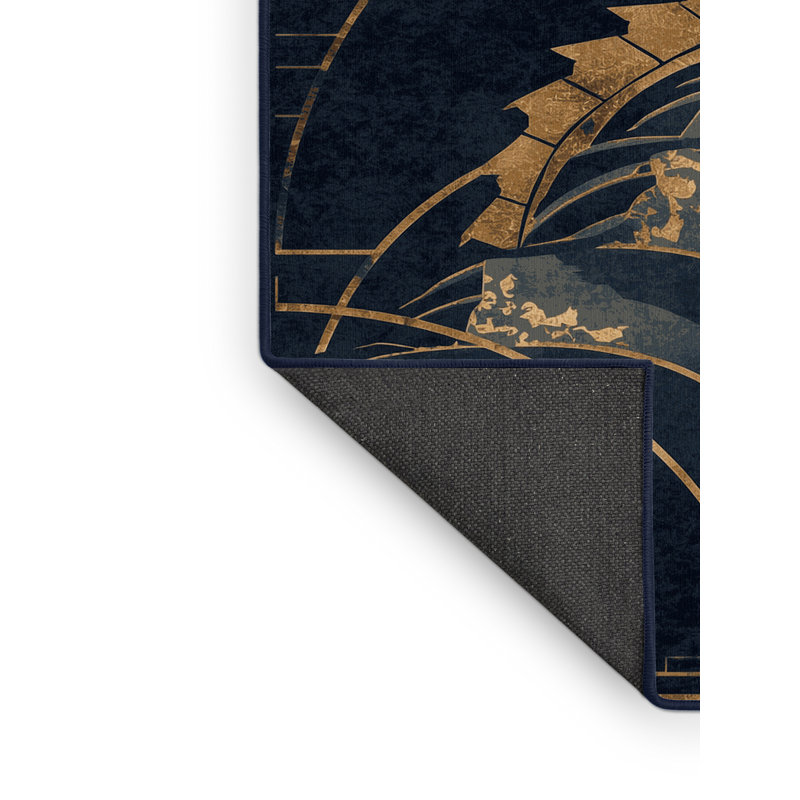 Tapis arc-en-ciel moelleux moelleux et moelleux Fairwinds Dragon Rider, 4 x 6