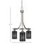 Lustre 3 lumières avec verre 4 "Paramount-73480103-89576414-89576408