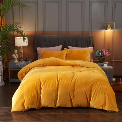 Velvet  Duvet Cover Set 3Pcs Luxury Comforter Cover