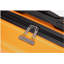 Bagage de cabine, valises à roulettes, valise de transport légère en ABS, bagage rigide, 20 pouces (orange)