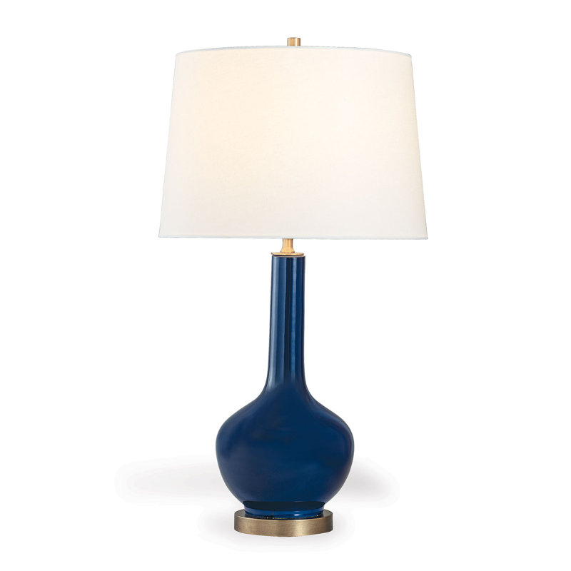 Alex Porcelain Table Lamp, Navy