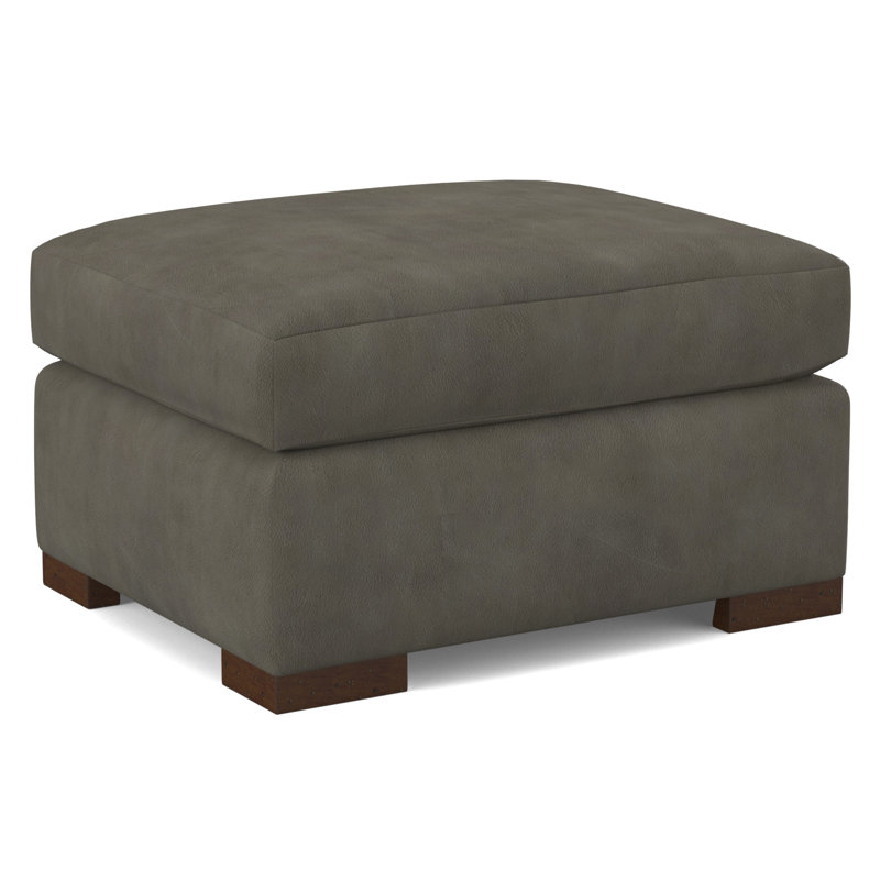 Square Ottoman, Applause Porpoise, Espresso