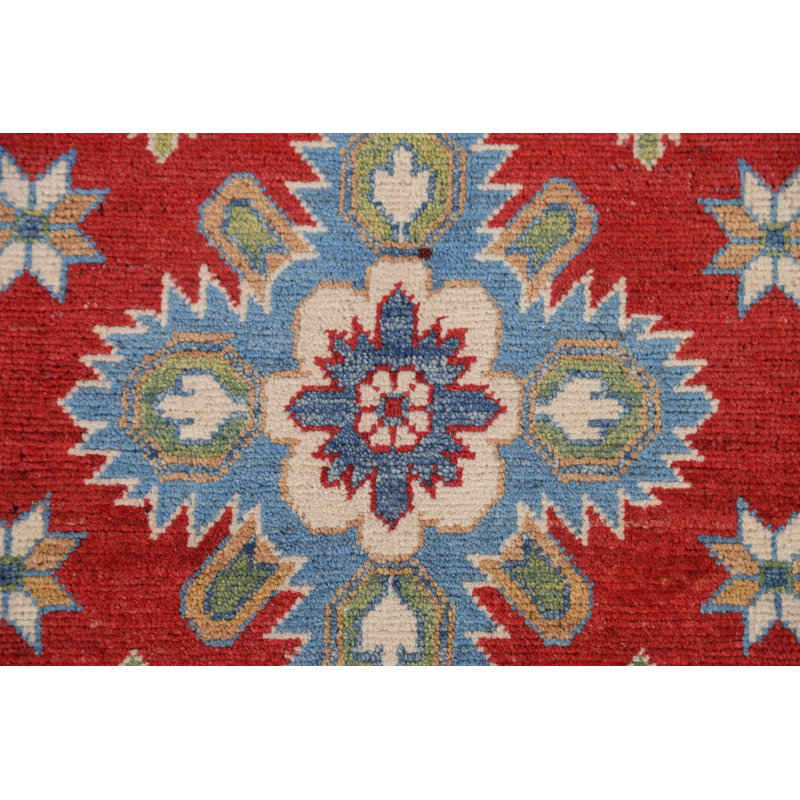 One-of-a-Kind 2'9'' X 9'10'' New Age Runner Wool Area Rug in Red