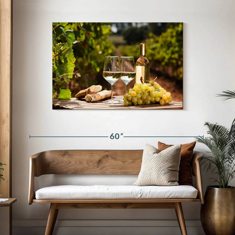 Yarlin Bread And White Wine, 30" H x 45" W