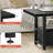 Wynny Farmhouse Wood Coffee Table, Small Cocktail Table with 2 Drawers-1128782390