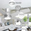 Ventilateur de plafond encastré à DEL avec pales mates 52 po Bauhaus-1725125598-1725125599