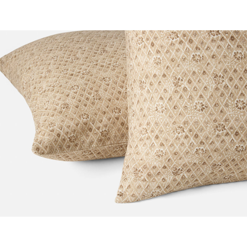 Housse de coussin décoratif Coral Bell, Châtaigne