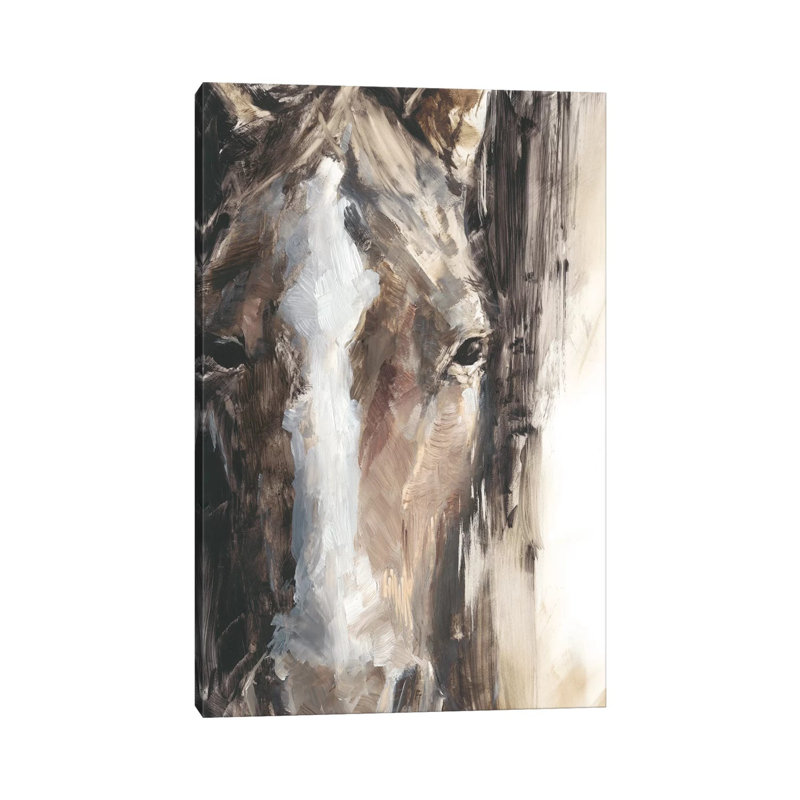 Cropped Equine Study II by Ethan Harper - Wrapped Canvas Gallery-Wrapped Canvas Giclée, 66.04 cm H x 45.72 cm W x 3.175 cm D