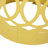 Modern Yellow Iron Outdoor End Table , Powder-Coated Frame, No Assembly, Minimalist Chic, 13.67"W X 13.67"D 17.79"H & 12.00"W 12.00"D 16.00"H Metal Pair, Design, Construction, Powder-Coated,-911154842