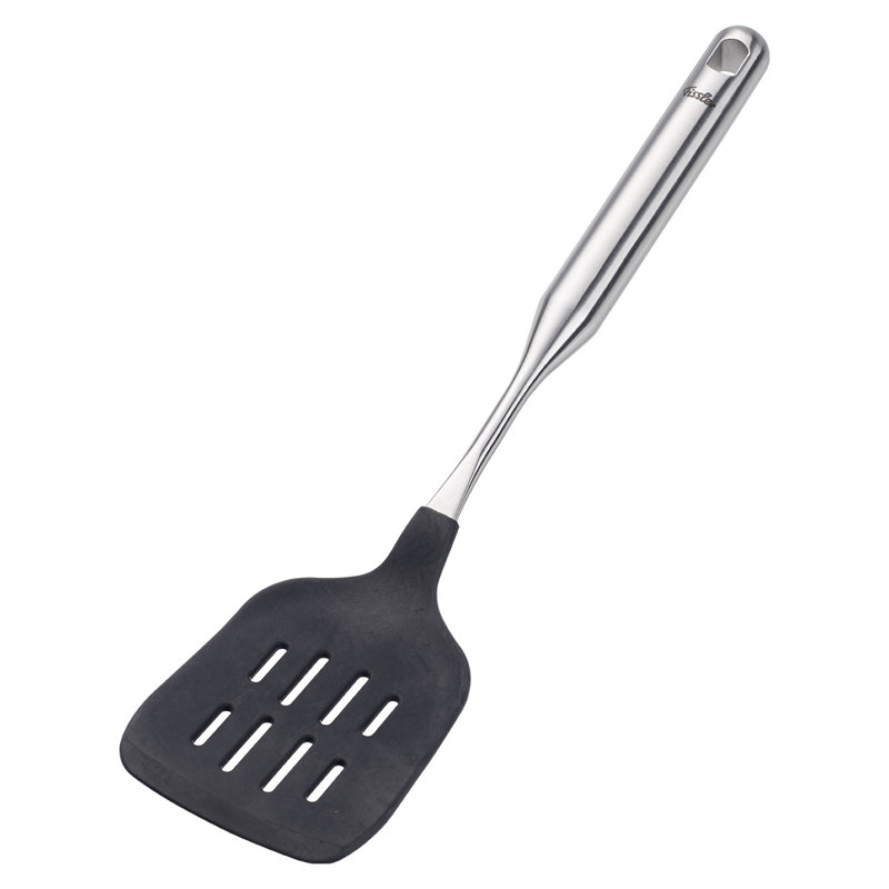 Fissler Essential Silicone Spatula Turner, Heat-Resistant Nonstick Cooking Utensil for Flipping Eggs, Pancakes & More, Ergonomic Handle