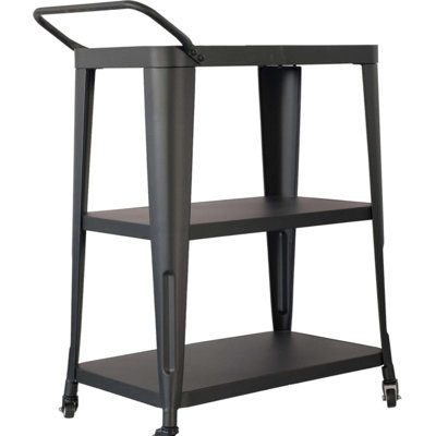 Industrial Dining Cart With Swivel Wheels