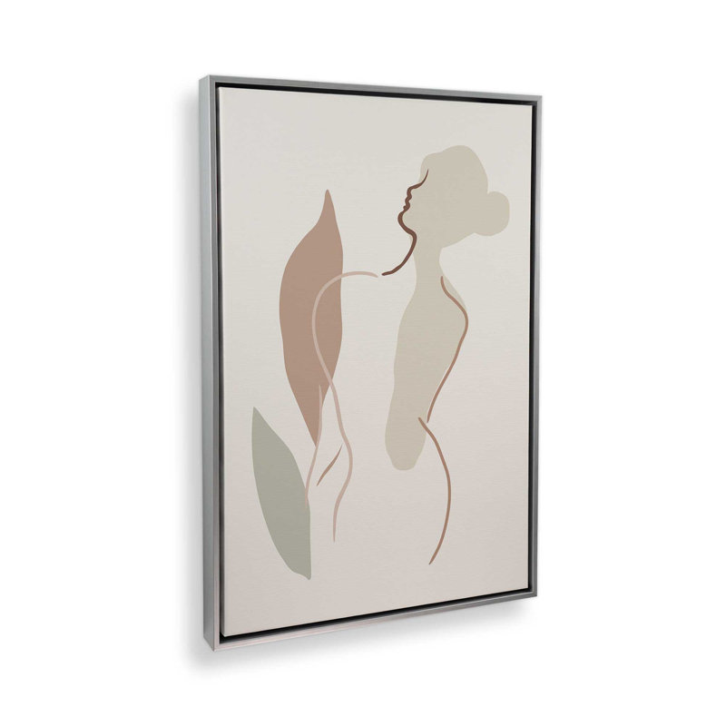 Tranquil Forms, 36.75" H x 24.75" W, Polished Chrome Floater Framed