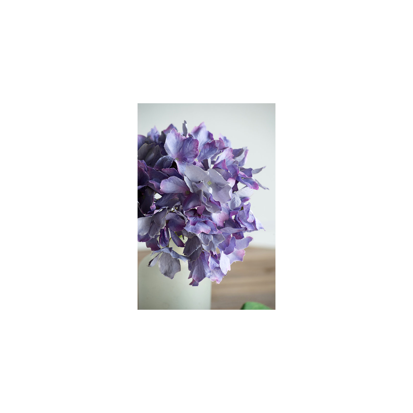 14" Almost-Real Hydrangea - Set of 12, Purple