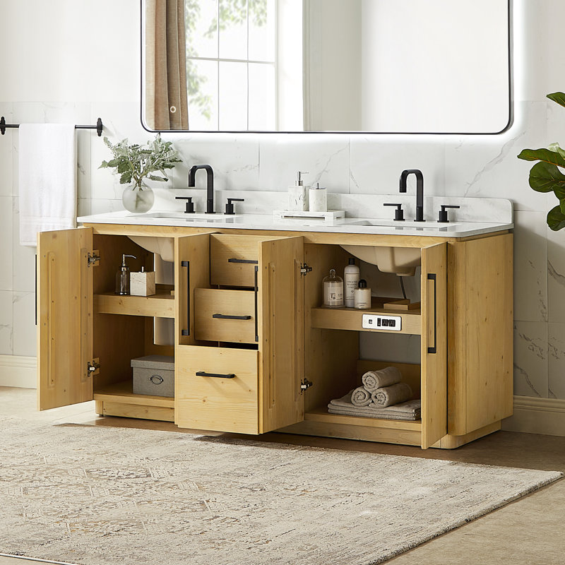 Meuble-lavabo double 72 po Laclede
