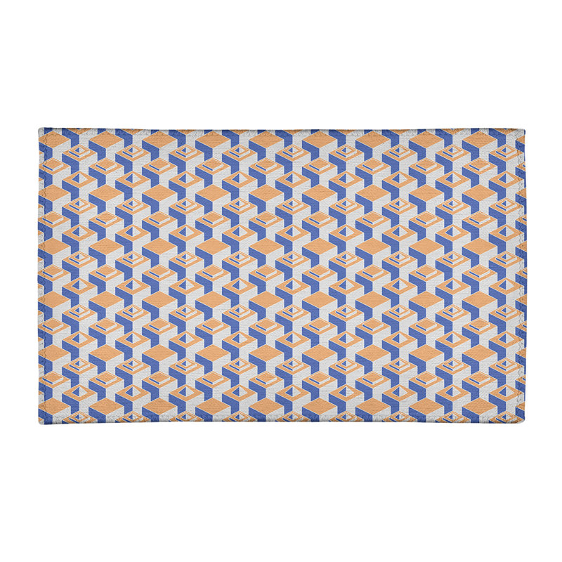 Tapis skyscrapers blue/orange area, Rectangle 2 pi x 3 pi