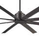 65" 8 - Blade Standard Ceiling Fan with Remote Control