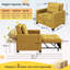 3-in-1 Convertible Sleeper Accent Chair Bed with Adjustable Backrest & Back Pillow-1662705385