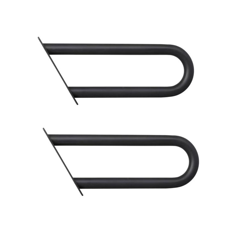 2 Pack Handrails For Outdoor Steps Wall Mounted Step Handrails Heavy-Duty U-Shape Indoor Outdoor Hand Railings For 1-3 Step Stair Handrails