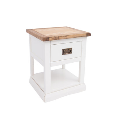 Cloyd 45cm W Solid + Manufactured Wood Bedside Table